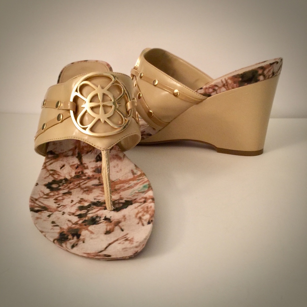 Nicole Miller Thong Wedge Sandal